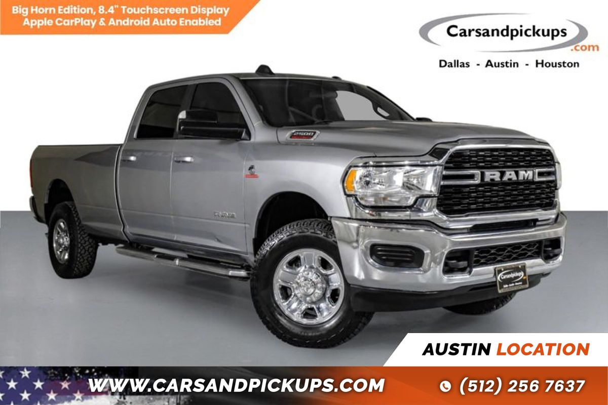 Silver 2022 RAM 2500 Pickup Truck Four-Wheel Drive 6-Speed Automatic