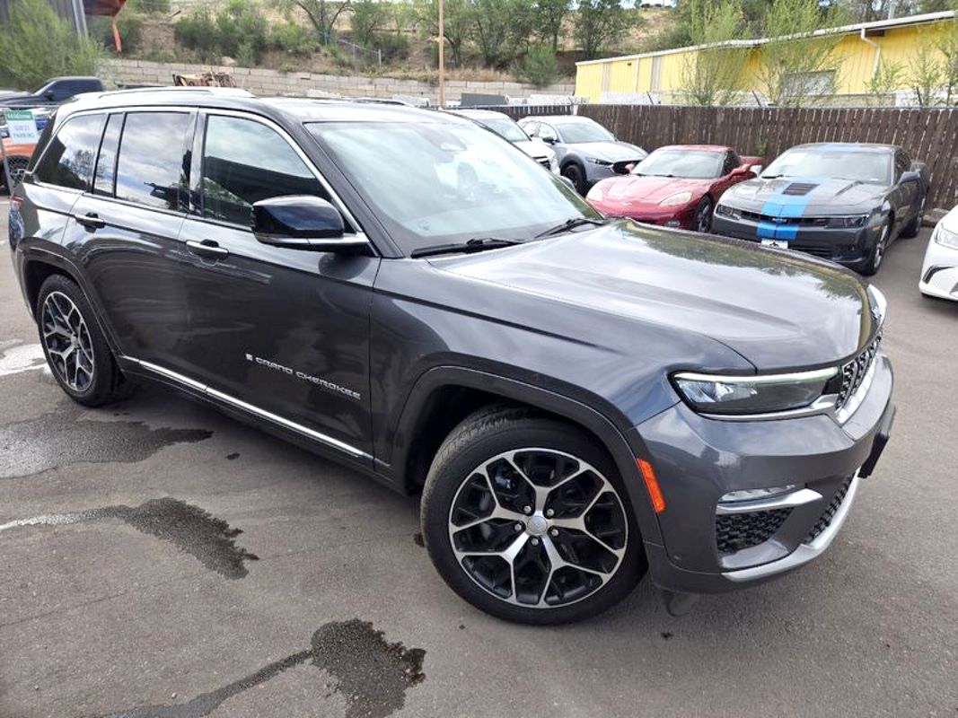 Gray 2022 Jeep Grand Cherokee Summit Reserve 4WD SUV / Crossover Four-Wheel Drive 8-Speed Automatic