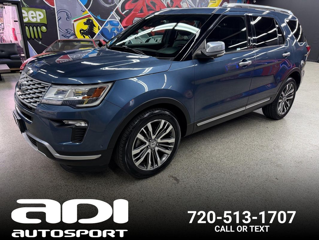 Blue 2019 Ford Explorer SUV / Crossover All-Wheel Drive 6-Speed Automatic