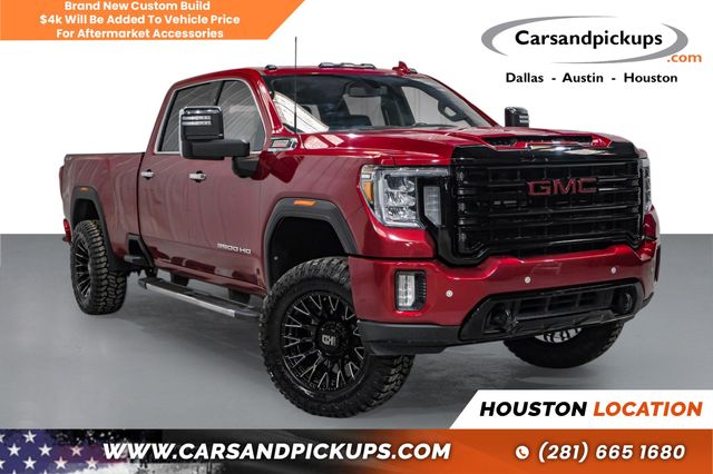 Red 2021 GMC Sierra 3500HD SLT Crew Cab 4WD Pickup Truck Four-Wheel Drive Automatic