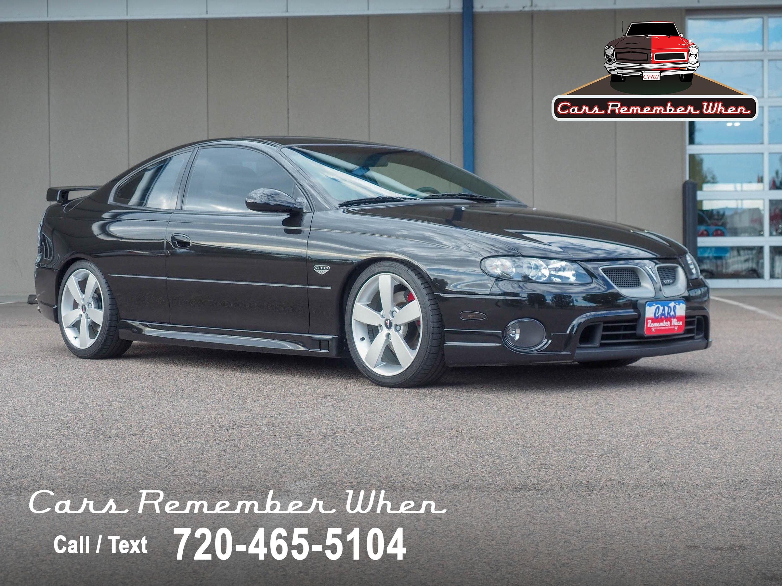 2005 Pontiac GTO Black 