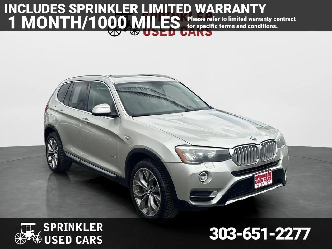 Silver 2016 BMW X3 xDrive28i AWD SUV / Crossover All-Wheel Drive 8-Speed Automatic
