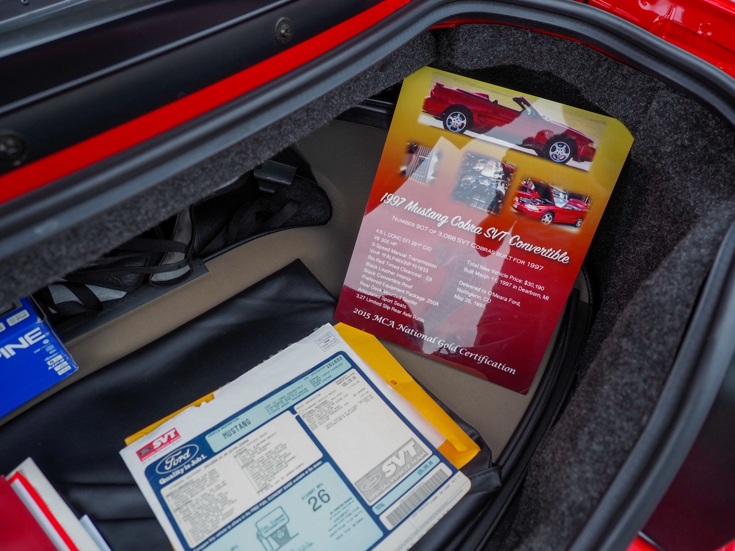 1997 Ford Mustang Red Cobra