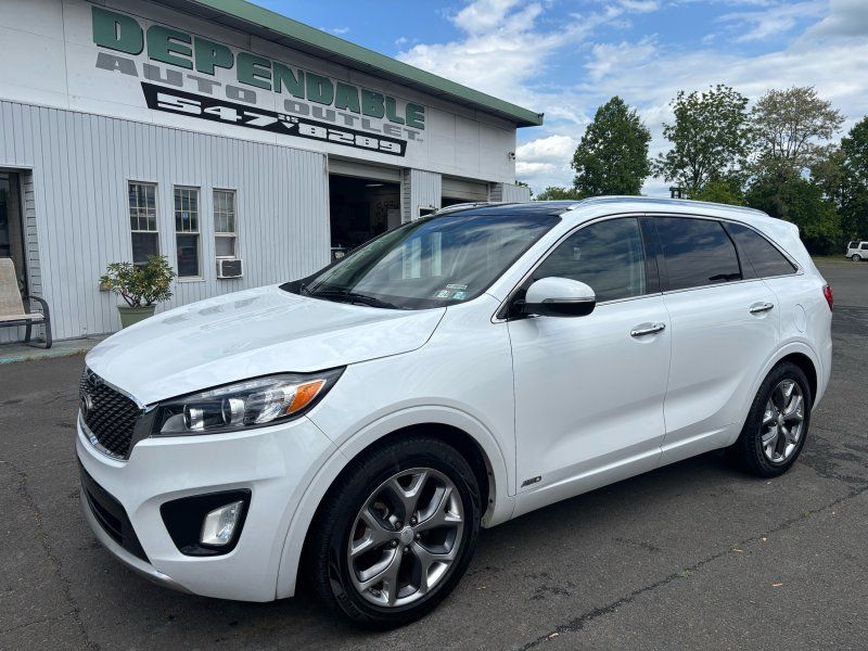 White 2016 Kia Sorento SX V6 AWD SUV / Crossover All-Wheel Drive 6-Speed Automatic