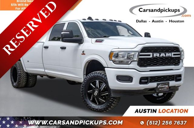 White 2024 RAM 3500 Tradesman Crew Cab LB DRW 4WD Pickup Truck Four-Wheel Drive 6-Speed Automatic