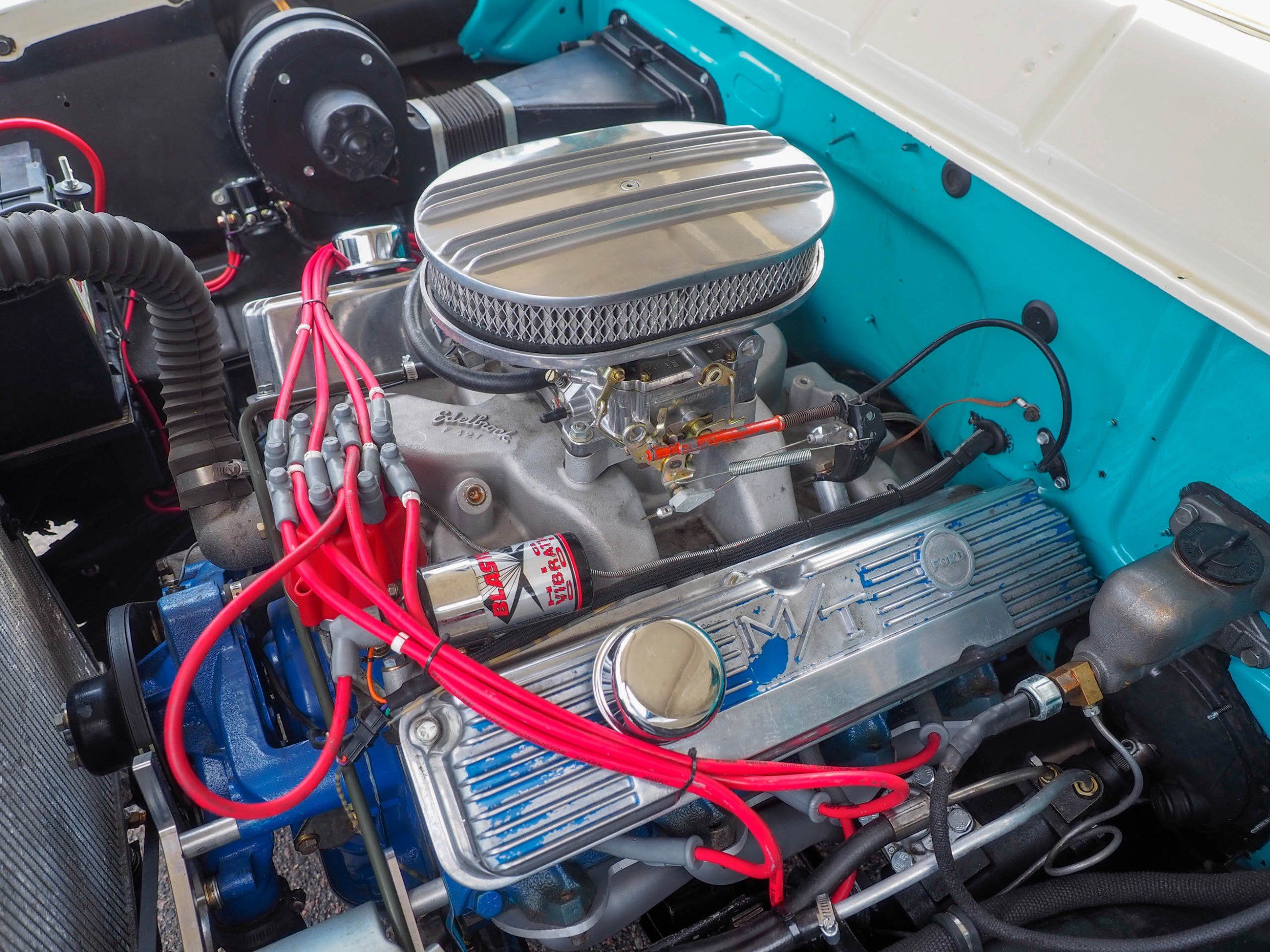 1955 Ford Fairlane Teal Coupe