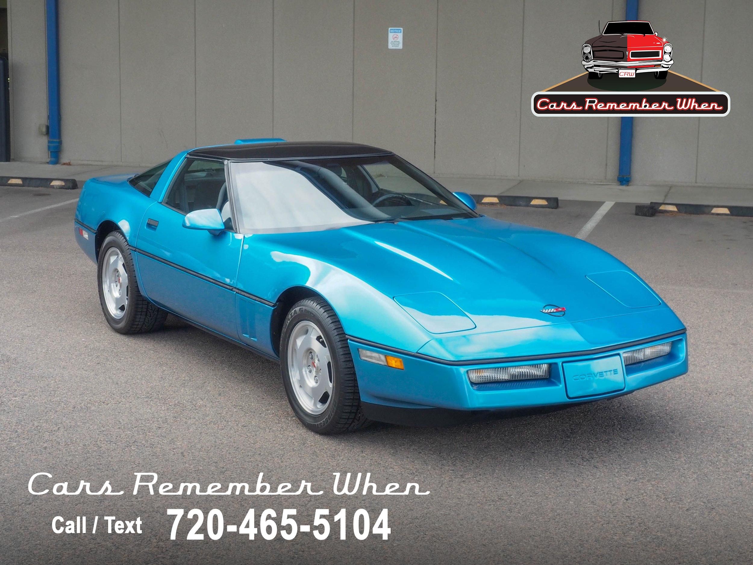 1988 Chevrolet Corvette Blue Coupe