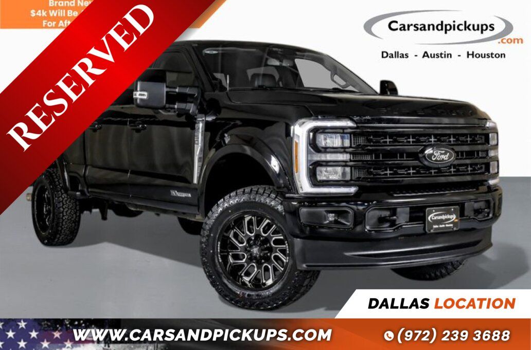 Black 2024 Ford F-250 Super Duty Lariat Crew Cab 4WD Pickup Truck Four-Wheel Drive Automatic