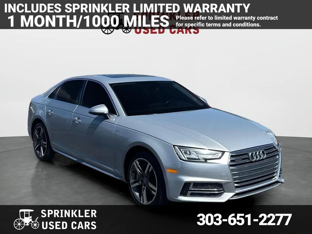 Silver 2018 Audi A4 2.0 TFSI quattro Premium Plus AWD Sedan All-Wheel Drive 7-Speed Automatic