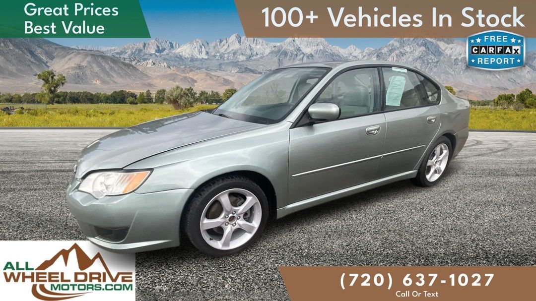 Green 2009 Subaru Legacy 2.5i Special Edition AWD Sedan All-Wheel Drive 5-Speed Manual