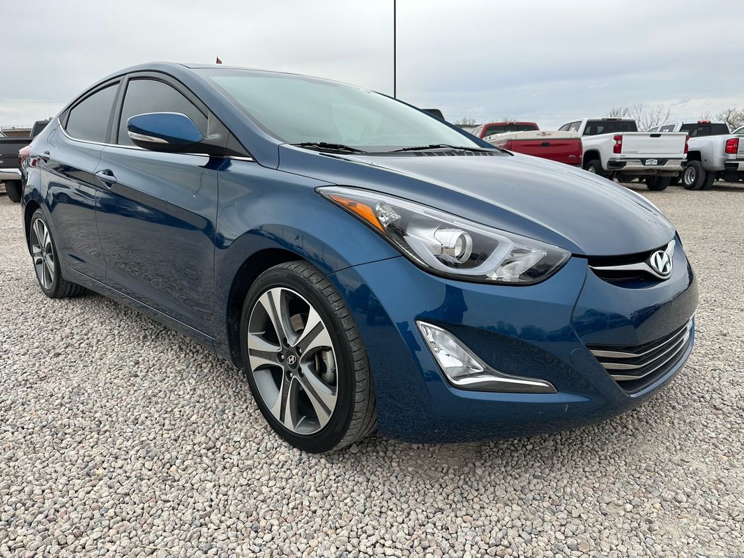 Blue 2016 Hyundai Elantra Sport FWD Sedan Front-Wheel Drive 6-Speed Manual