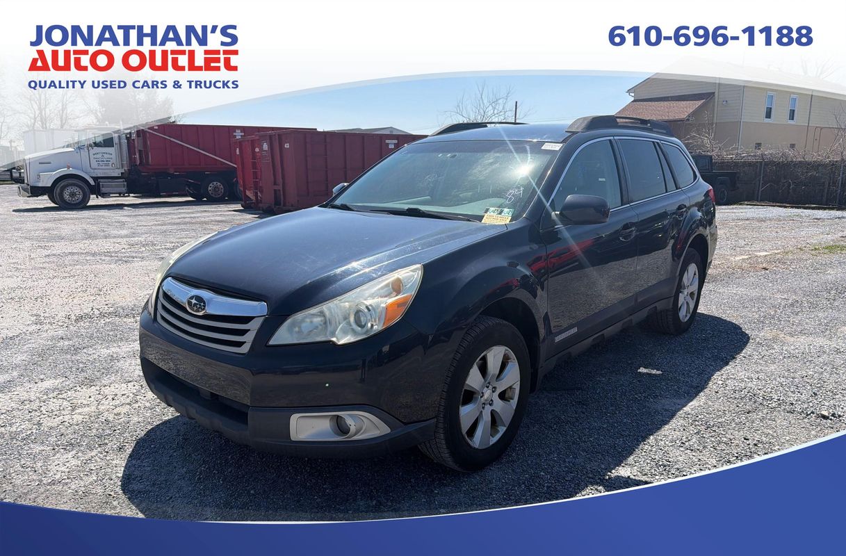 Black 2012 Subaru Outback 2.5i Premium Wagon All-Wheel Drive 6-Speed CVT