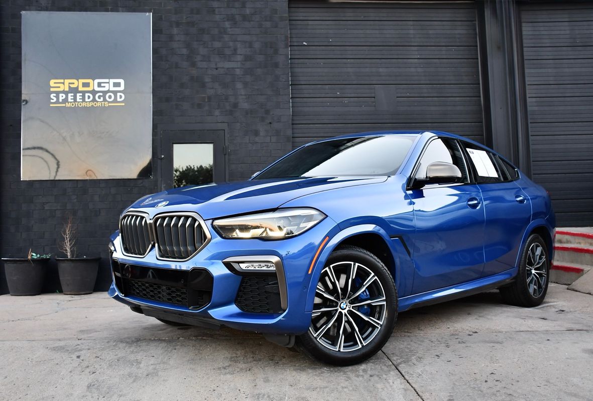 Blue 2020 BMW X6 SUV / Crossover All-Wheel Drive 8-Speed Automatic