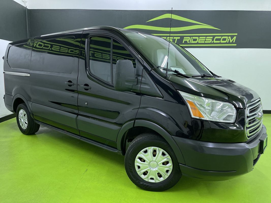 Black 2017 Ford Transit Cargo 150 3dr SWB Low Roof Cargo Van with Sliding Passenger Side Door Van Rear-Wheel Drive Automatic