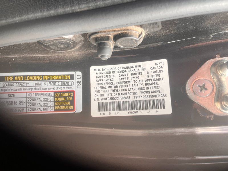 2013 Honda Civic EX-L - Black exterior view 19