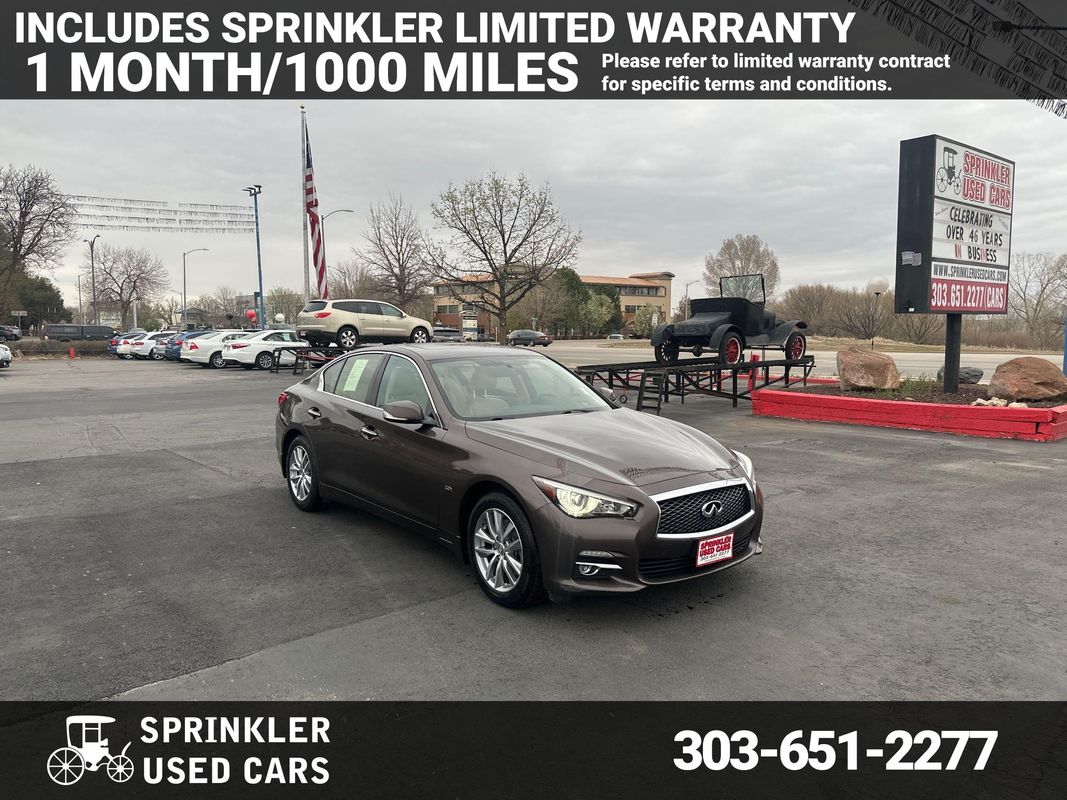 Brown 2017 INFINITI Q50 2.0t Premium AWD Sedan All-Wheel Drive 7-Speed Automatic