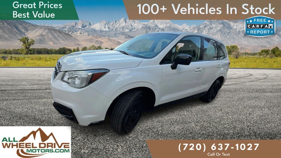 White 2018 Subaru Forester SUV / Crossover All-Wheel Drive 6-Speed CVT