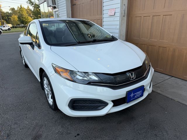 White 2015 Honda Civic Coupe Coupe Front-Wheel Drive Continuously Variable Transmission