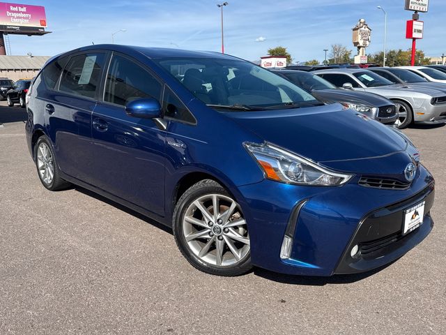 Blue 2017 Toyota Prius v Wagon Front-Wheel Drive Continuously Variable Transmission