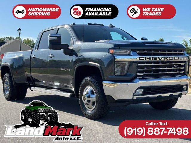 Gray 2020 Chevrolet Silverado 3500HD LTZ Crew Cab LB DRW 4WD Pickup Truck Four-Wheel Drive Automatic