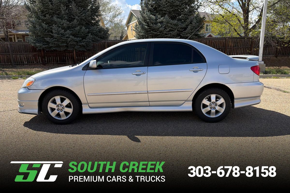 Silver 2008 Toyota Corolla S Sedan Front-Wheel Drive 4-Speed Automatic