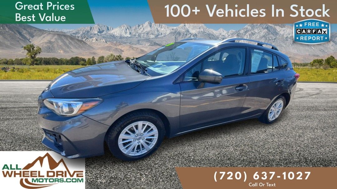 Gray 2018 Subaru Impreza 2.0i Premium Hatchback AWD Hatchback All-Wheel Drive 7-Speed CVT