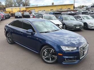 Blue 2017 Audi A4 Sedan 7-Speed Automatic