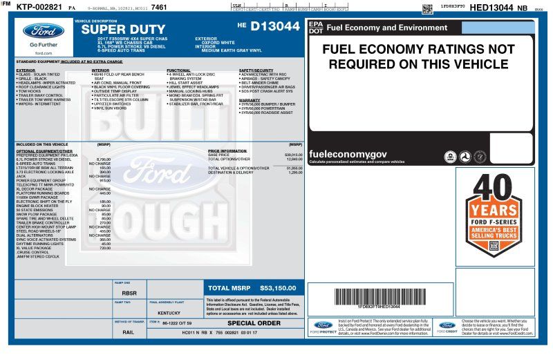 2017 Ford F-350 Super Duty Chassis Cab XL's photo