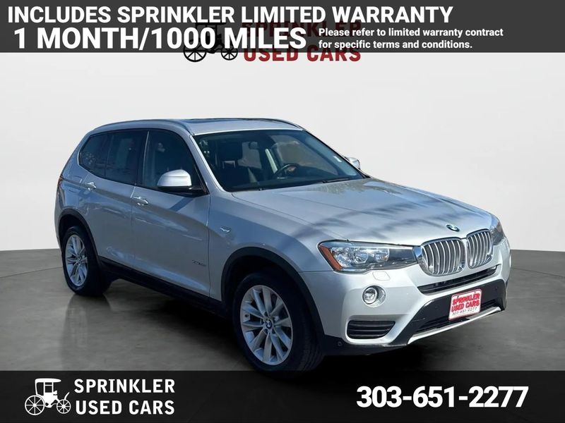 Silver 2017 BMW X3 SUV / Crossover All-Wheel Drive 8-Speed Automatic