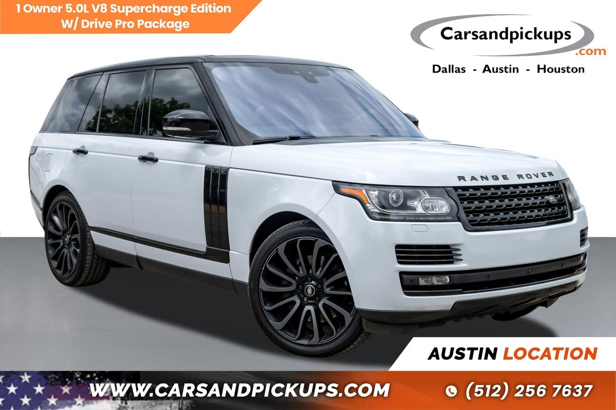 White 2017 Land Rover Range Rover V8 Supercharged 4WD SUV / Crossover All-Wheel Drive 8-Speed Automatic