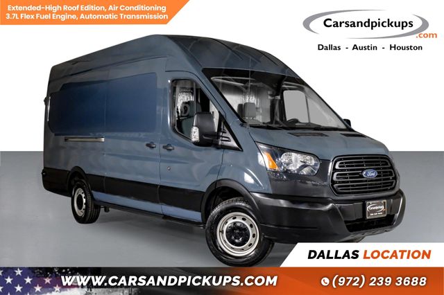 Gray 2019 Ford Transit Cargo 250 Extended High Roof LWB RWD with Sliding Passenger-Side Door Van Rear-Wheel Drive 6-Speed Automatic