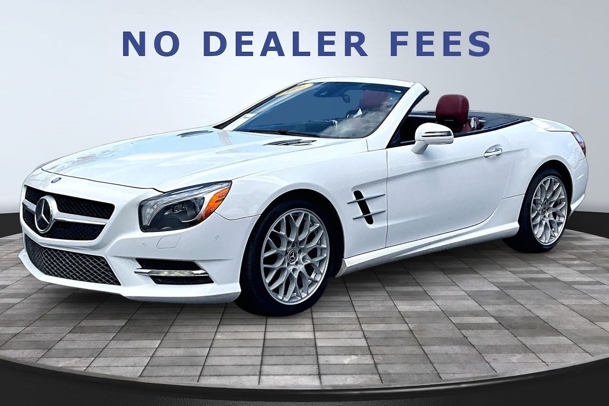 Polar White 2016 Mercedes-Benz SL-Class Convertible Rear-Wheel Drive 7-Speed Automatic