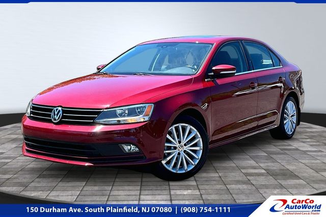 Red 2016 Volkswagen Jetta 1.8T SEL FWD Sedan Front-Wheel Drive 6-Speed Automatic