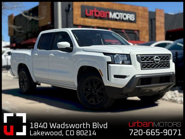 White 2023 Nissan Frontier SV Crew Cab RWD Pickup Truck 4X2 9-Speed Automatic