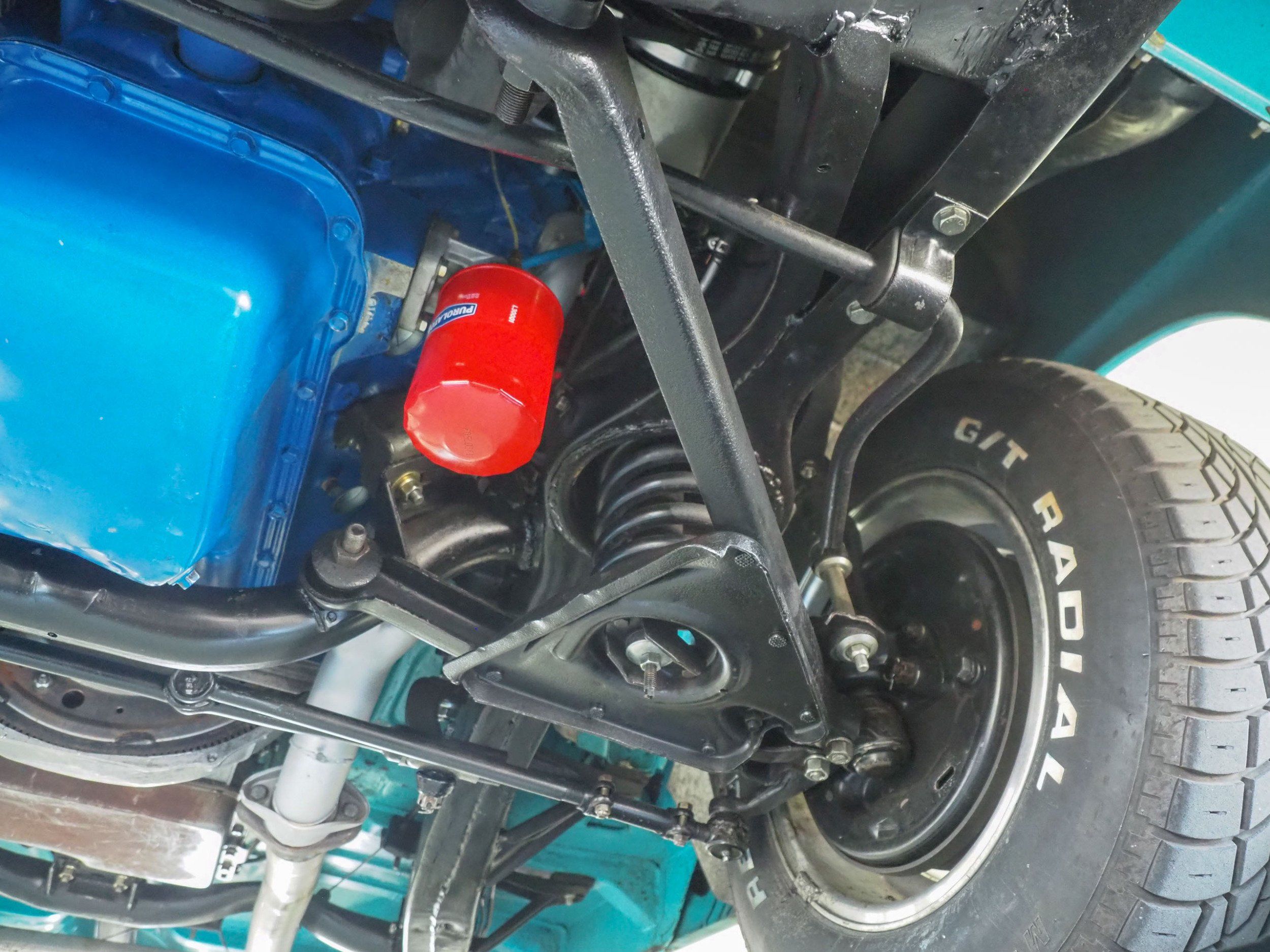 1955 Ford Fairlane Teal Coupe