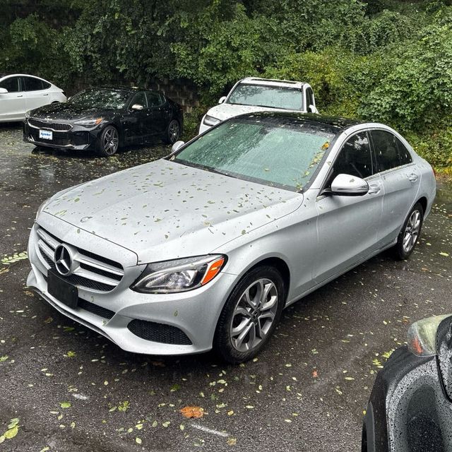 Silver 2017 Mercedes-Benz C-Class Sedan All-Wheel Drive 7-Speed Automatic
