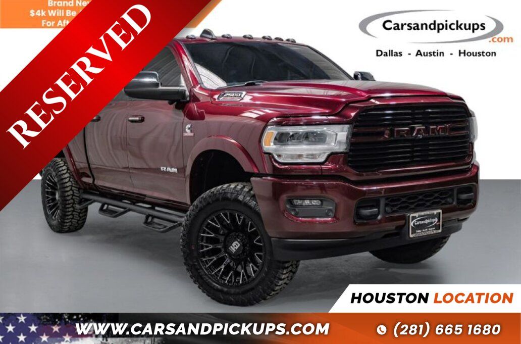 Red 2022 RAM 2500 Laramie Crew Cab 4WD Pickup Truck Four-Wheel Drive 6-Speed Automatic