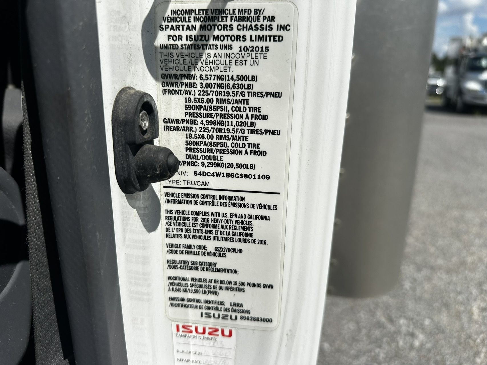 2016 Isuzu NPR 13