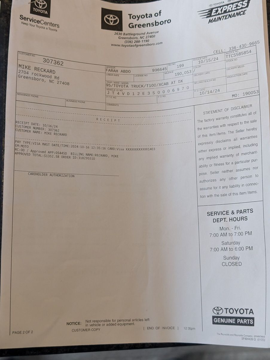 1995 Toyota T100 214