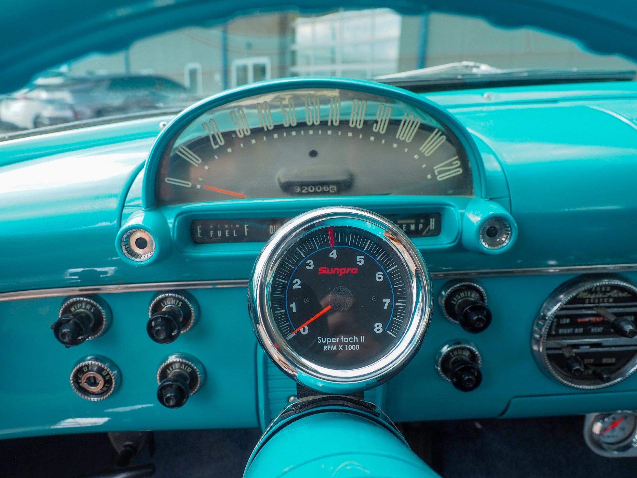 1955 Ford Fairlane Teal Coupe