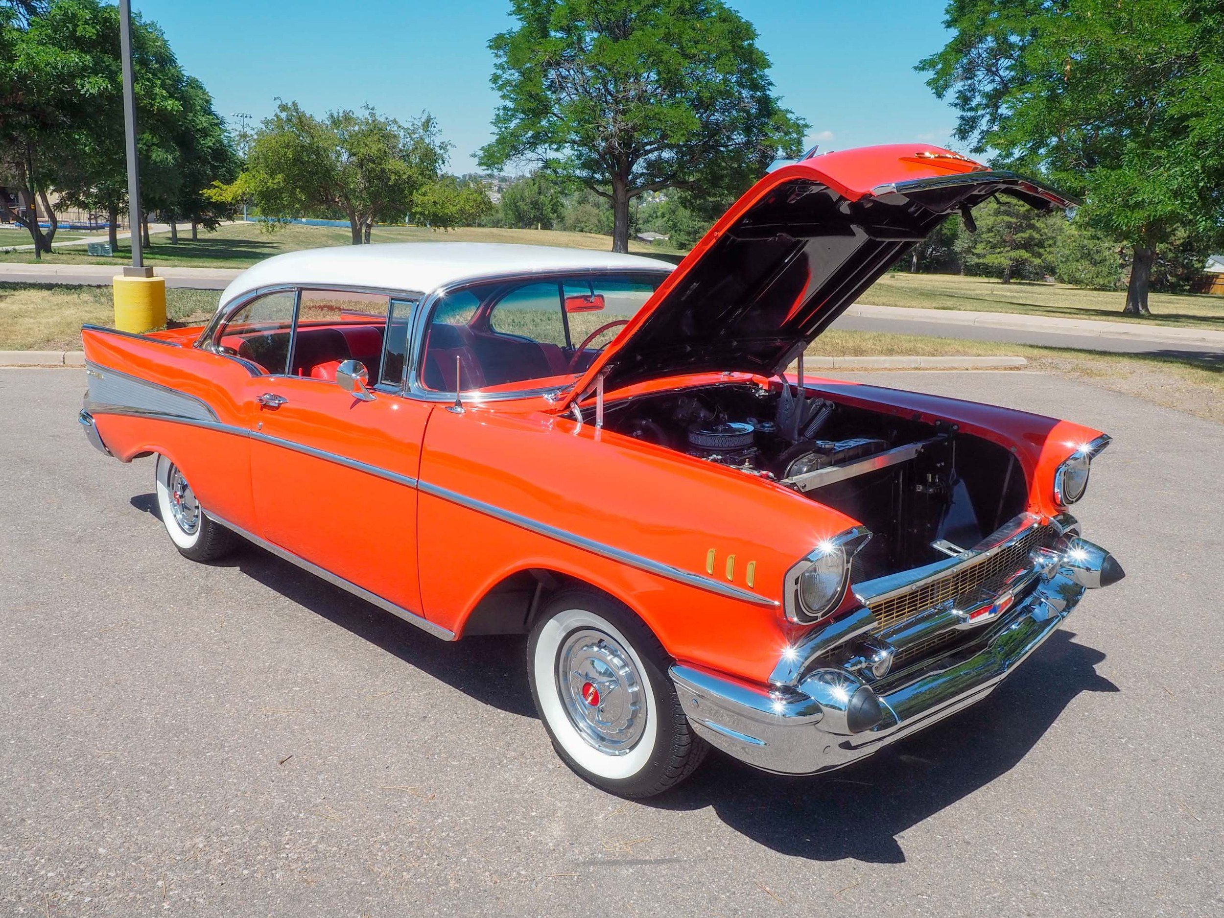 1957 Chevrolet Bel Air Orange 