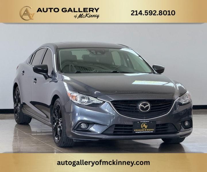 Black 2015 Mazda MAZDA6 i Grand Touring Sedan Front-Wheel Drive 6-Speed Automatic