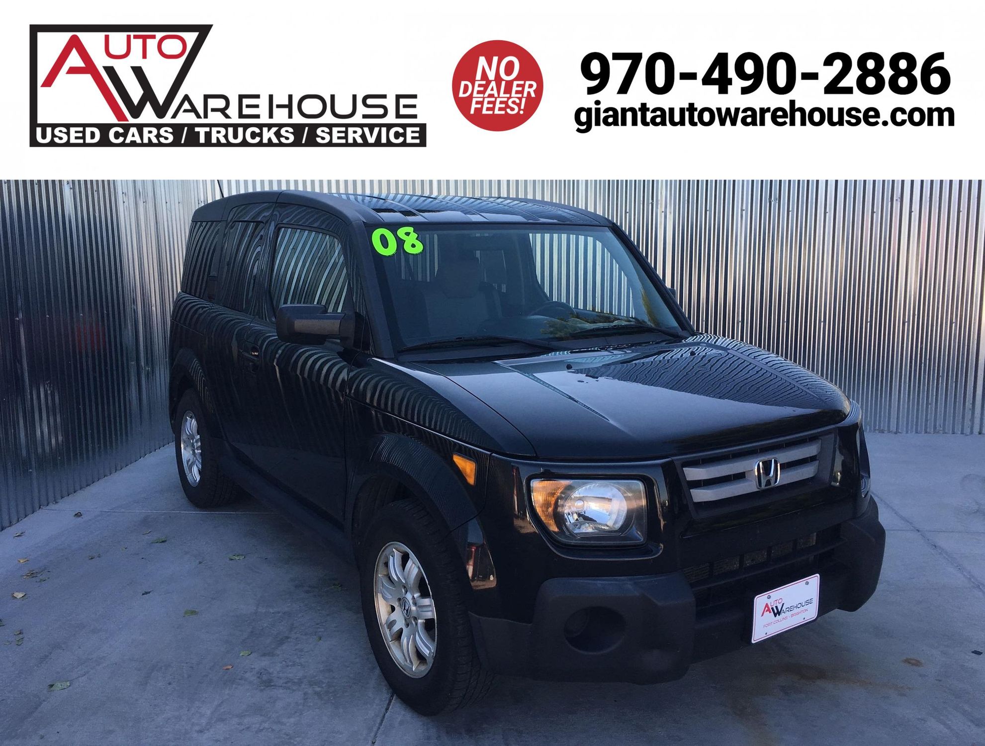 2008 Honda Element EX. 970-490-2886 ONE-OWNER, AWD