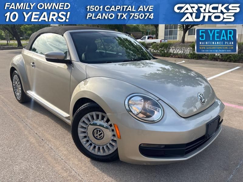 Brown (Beige) 2014 Volkswagen Beetle 1.8T Convertible Convertible Front-Wheel Drive 6-Speed Automatic
