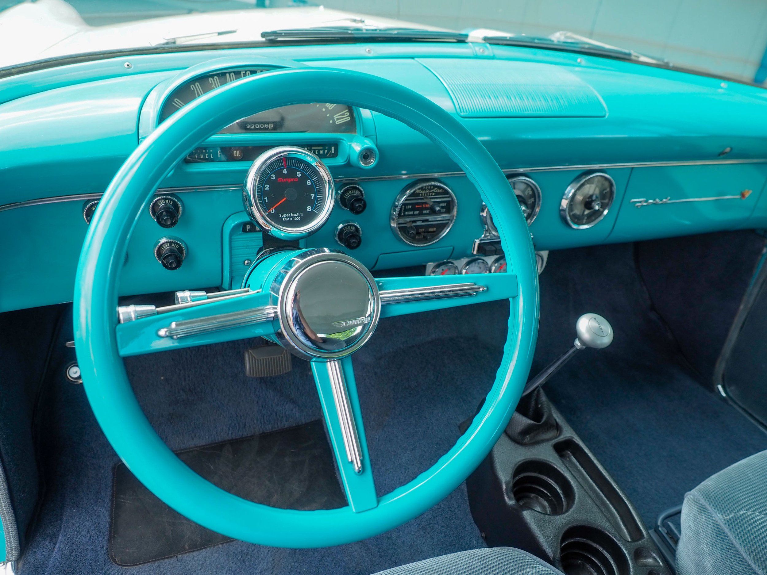 1955 Ford Fairlane Teal Coupe