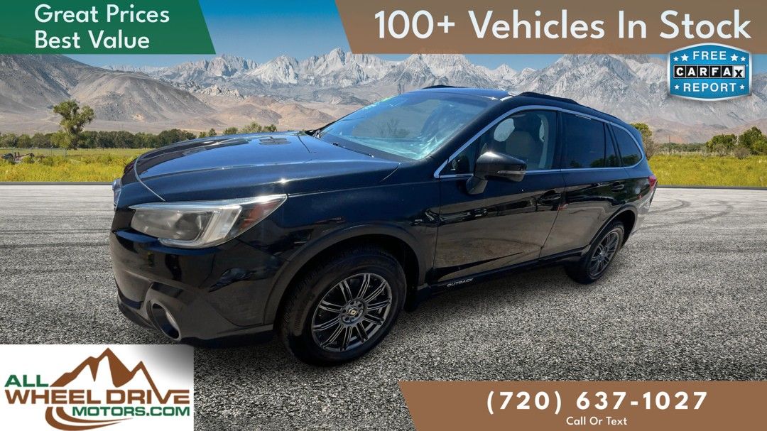 Black 2018 Subaru Outback 2.5i Premium AWD Wagon All-Wheel Drive 6-Speed CVT