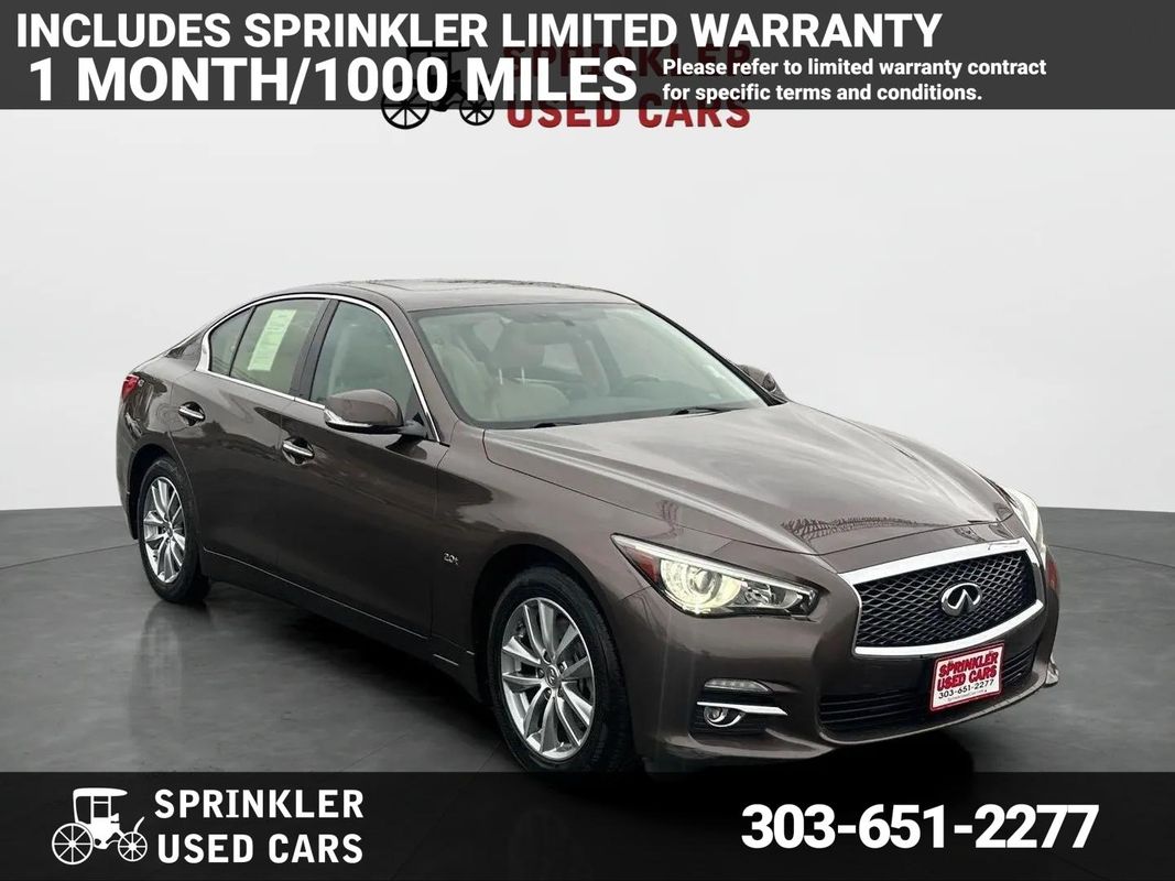Brown 2017 INFINITI Q50 2.0t Premium AWD Sedan All-Wheel Drive 7-Speed Automatic