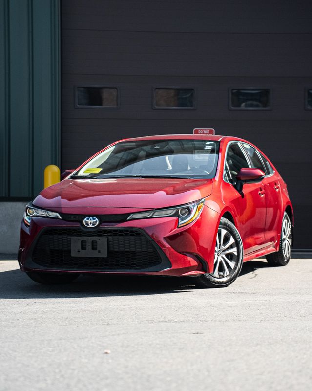 Red 2022 Toyota Corolla Hybrid Sedan Front-Wheel Drive Continuously Variable Transmission