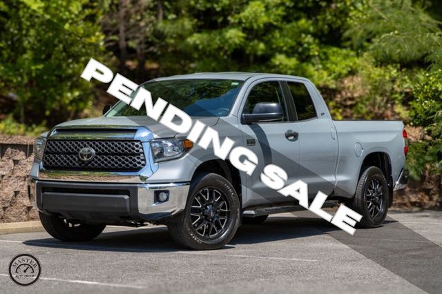 Gray 2020 Toyota Tundra SR5 Double Cab 4WD Pickup Truck Four-Wheel Drive 6-Speed Automatic