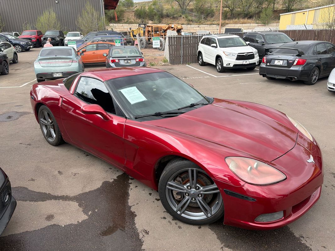 Red 2008 Chevrolet Corvette Coupe RWD Coupe Rear-Wheel Drive 6-Speed Automatic
